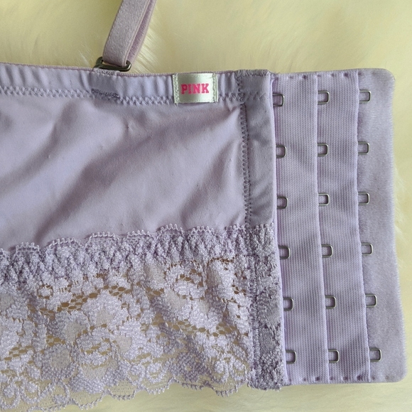 NWOT Lilac Bustier Bra with Sequin + Rhinestone - Picture 3 of 8